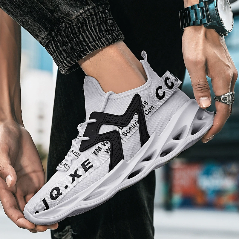 Весенне-осенняя мужская обувь 10 Flying Weaving Travel Shoes 11 Подростки 12 Учащиеся средней школы 13 кроссовки 15 лет больших размеров