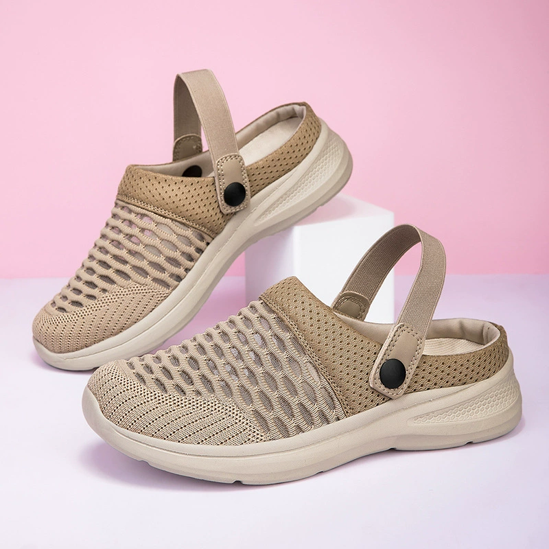 Трансграничный новый большой размер багажная половина тапочек женщины носить плоскую пару ленивые туфли на открытом воздухе легкие мужские и женские холодные тапочки