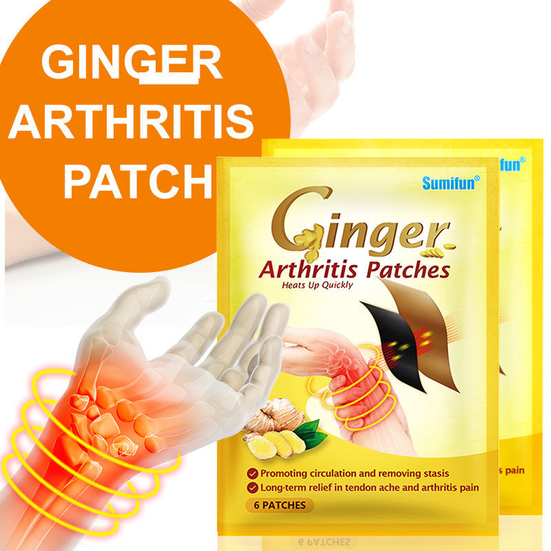 imbir staw Sumifun ścięgno pochewka czarna maść samonagrzewający plaster, 6 sztuk/opakowanie K06701 K0701_voghion.com