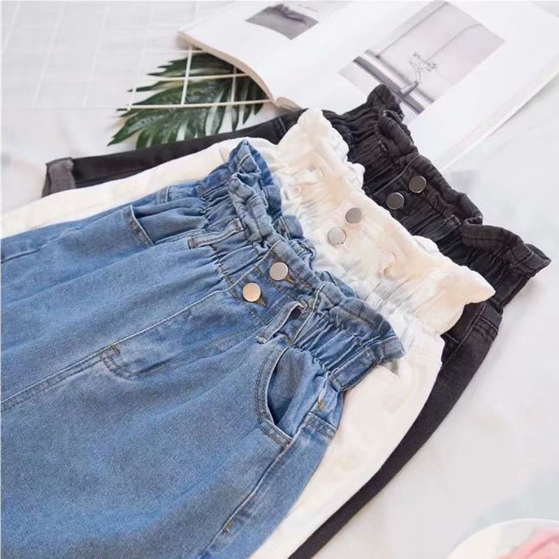 Women's Clothing New Separated Flower Denim Shorts Women Sweet High Waist All Match Jeans Wide Leg Pants_mkmklike.com