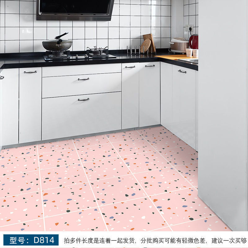 Pegatinas autoadhesivas para suelos de baño, azulejos de inodoro, pegatinas para suelos de cocina, engrosadas, venta al por mayor de fábrica. image 11
