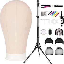 反折叠头模支架Wig Stand Tripod22寸帆布Canvas Wig Head Stand