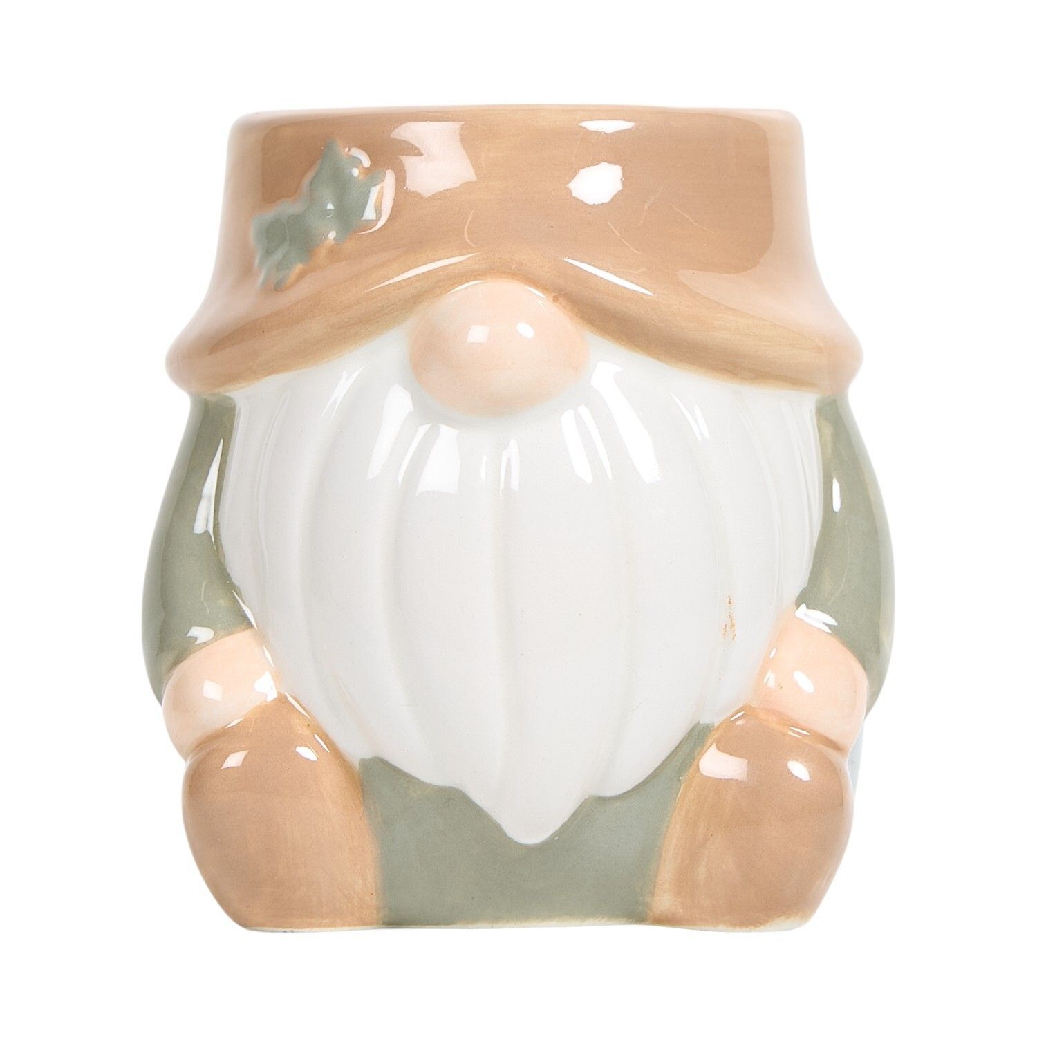 Santa Claus encantador taza de cerámica de agua taza de marca taza de cerámica Qin Sheng con mango de cubiertos de uso diario adornos de regalo