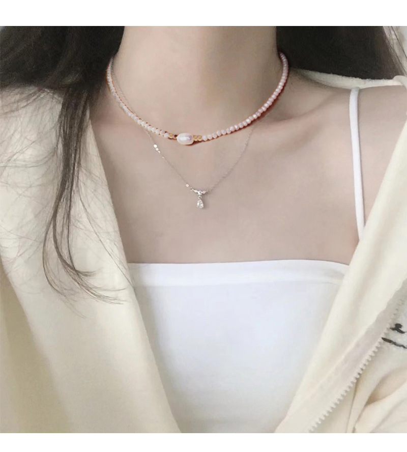 Women'S Gender Beaded, Plating, Inlay Design Casual Vacation Round Eye Artificial Crystal Copper Beaded Plating Inlay Zircon Women's Necklace