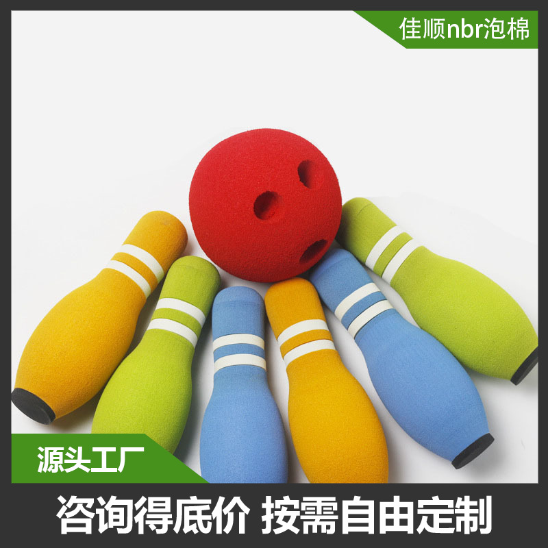Children's Bowling Toy Set, Self-Made Outdoor and Indoor Sports, Foam Educational Safety and Fun Bowling Ball
