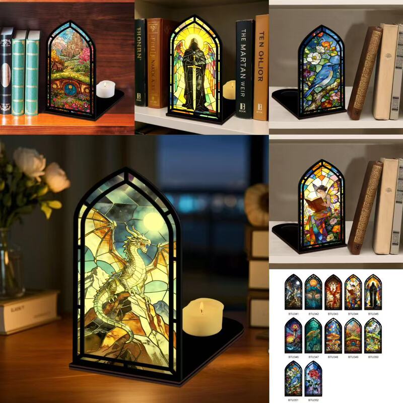 Btu341-374 Three-Dimensional Book Nook Acrylic Light-Transmitting Book Corner Ornament Bookcase Decoration Wooden Display Stand Btu341-374 Three-Dimensional Book Nook Acrylic Light-Transmitting Book Corner Ornament Bookcase Decoration Wooden Display Stand
