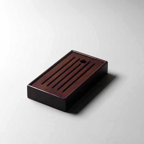 Bamboo small tea tray square dry infusion tray small bamboo mini water storage tray tea Haitai Kungfu tea set tea ceremony