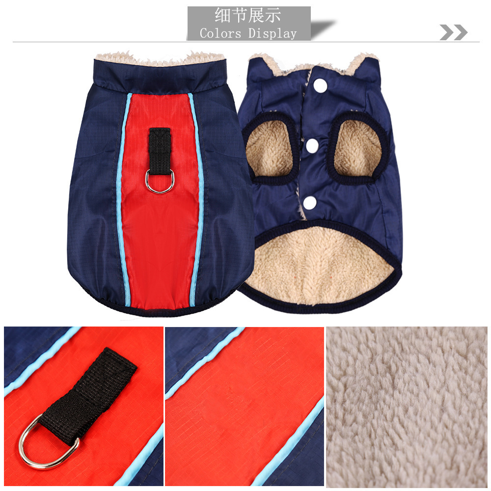 Liquidación pequeño mediano grande perro golden retriever samo impermeable ropa de algodón acolchado ropa para mascotas otoño e invierno engrosada gato cálido