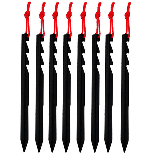 Aluminum alloy multi-tooth triangular ground nails outdoor tent fixed nails ultra-light adjustable 18CM canopy aluminum ground nails ground stakes