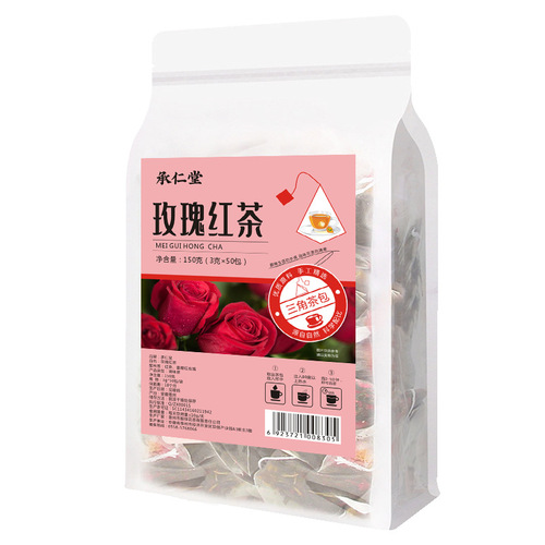 Rose Black Tea, Fruit Tea Loose Leaf Flavored Tea Green Tea Cold Brewed Tea Rose Flower Tea Aromatic Tea Bulk Pack