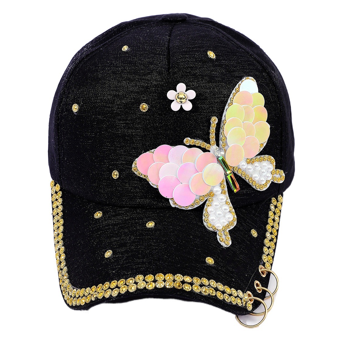 Moda diamante arco enarboló gorra verano al aire libre protección solar gorra de béisbol sombrero de sol