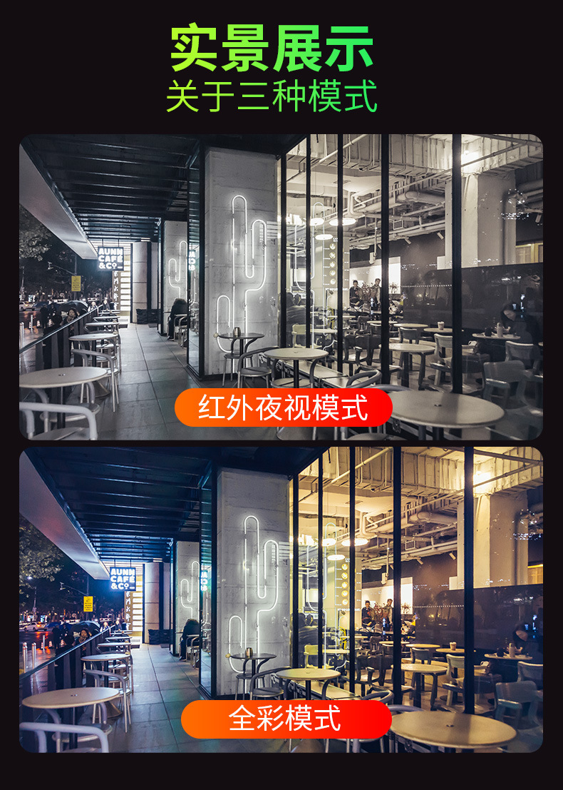 V380pro室内监控无线网络wifi摄像头360度智能高清手机远程监控器