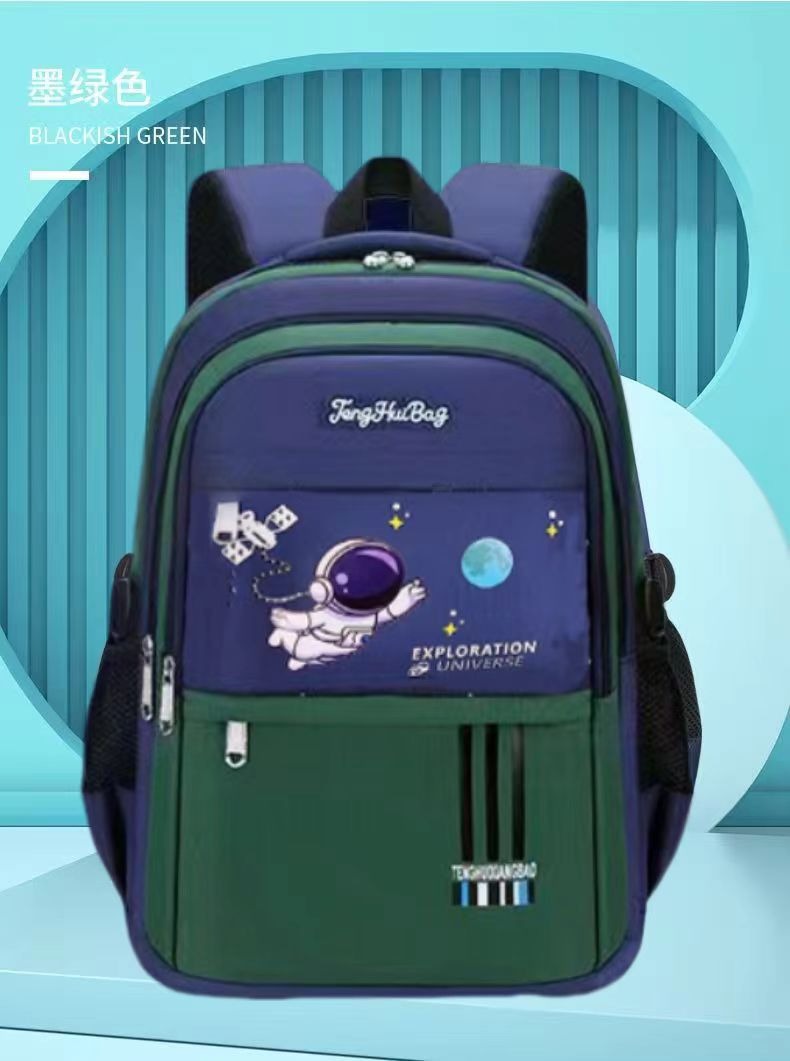Large Capacity School Backpack for Grades 2-6 Boys Burden-Reducing Dual Shoulder Bag Primary School Student Book Bag Wholesale Stock Available