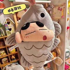 爆款咸鱼抱枕毛绒玩具公仔小鱼is宿舍客厅摆件靠垫床上抱枕送男女