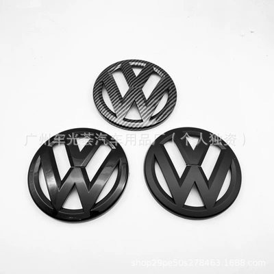 Suitable for modification of Volkswagen's new and old Polo models, black front and rear emblems 11-18/19-20/21-23