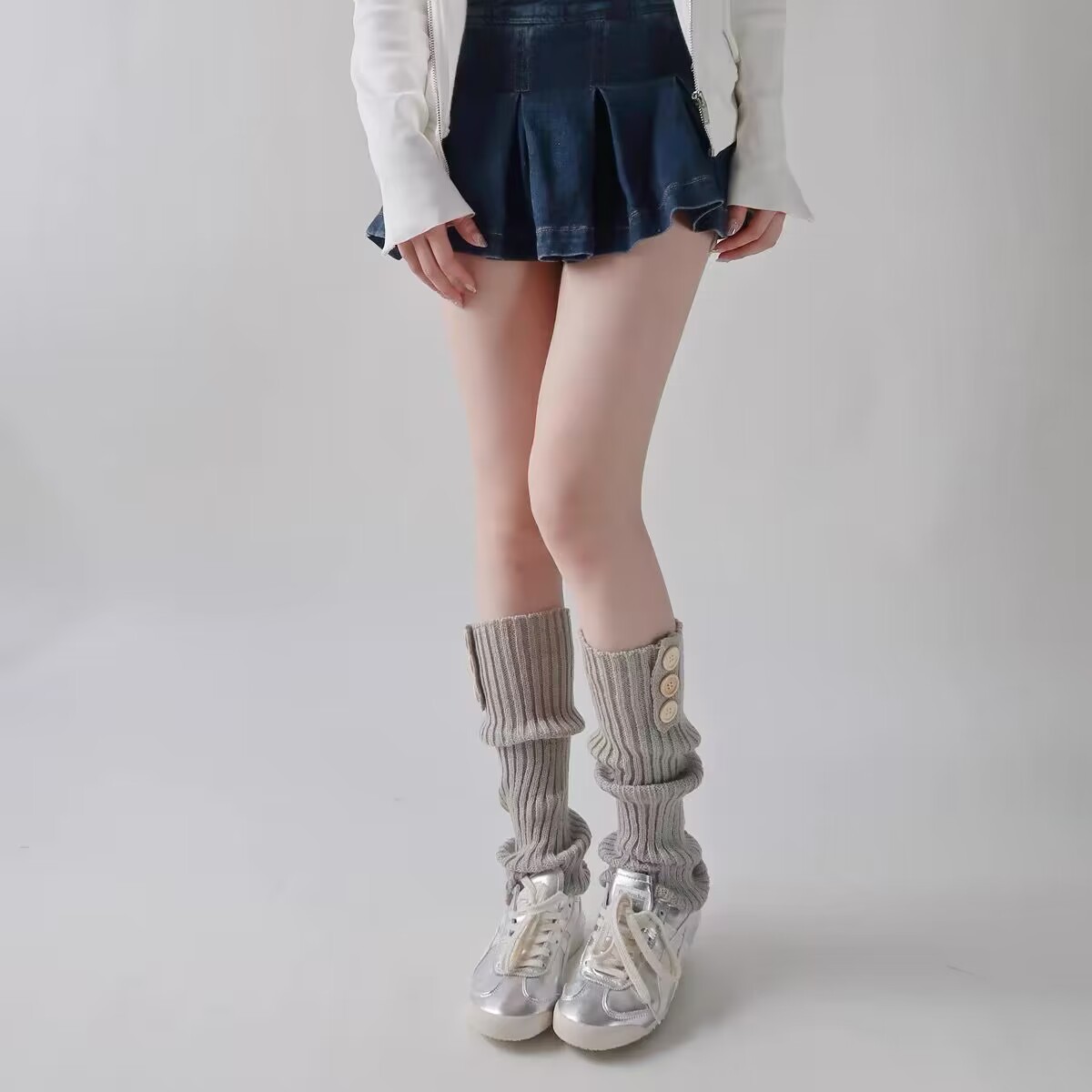 나무 버클 라이트 그레이