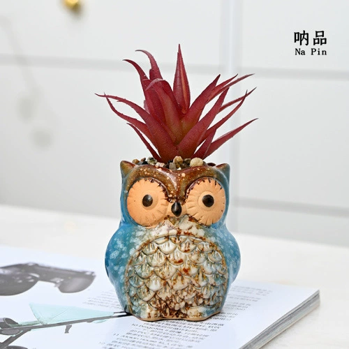 Керамический горшок для суккулентов в виде мультяшной совы от Napin Amazon Supply