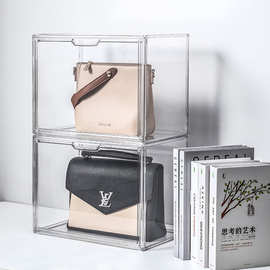 包包收纳神器奢侈品透明展示巧克力收纳盒置物架防尘家用放包批发