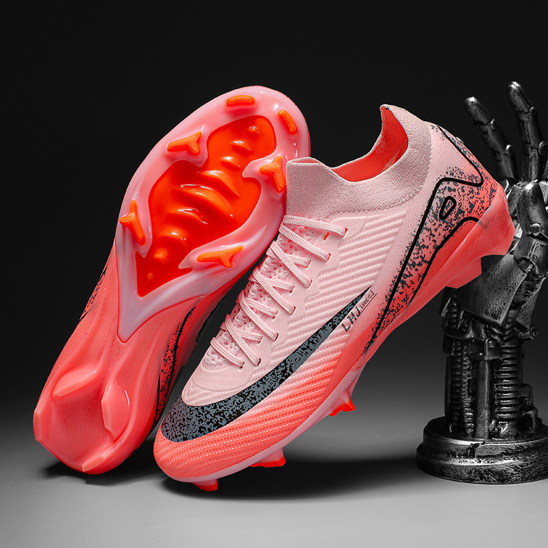 Zapatos de Fútbol con Tacos AG de TPU y KPU Transpirables para Césped Natural y Artificial