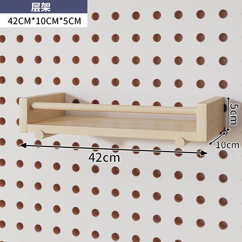 Hoyo de madera de color nuez hoyo tablero estante de madera sólida pared de modelado puerta de entrada de la casa pared detrás de la decoración estante de exhibición