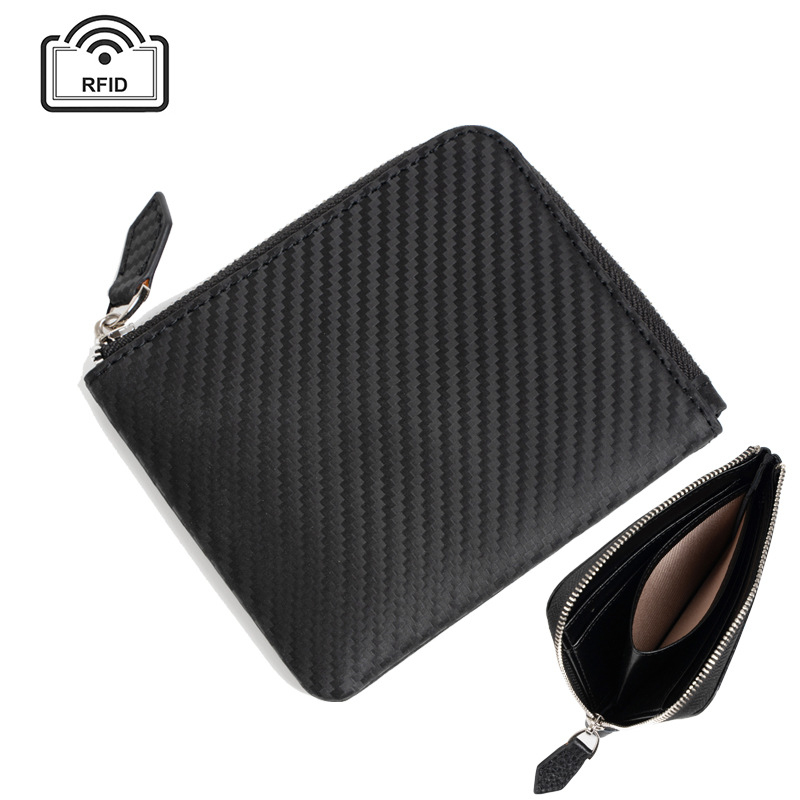 日本式男性財布本革外国貿易牛革ゼロ財布rfid超薄型マルチカードカードバッグ大容量ショルダーバッグ