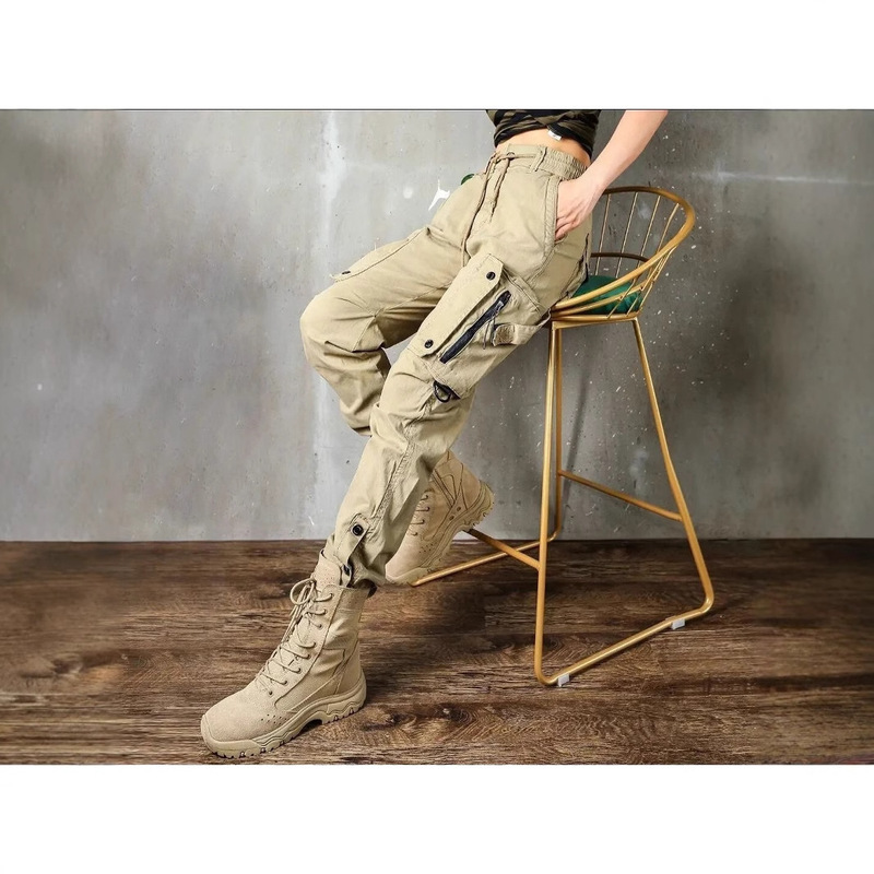 Men's and women's same style overalls men's spring and autumn fashion brand toe pants retro multi-pocket American summer casual pants