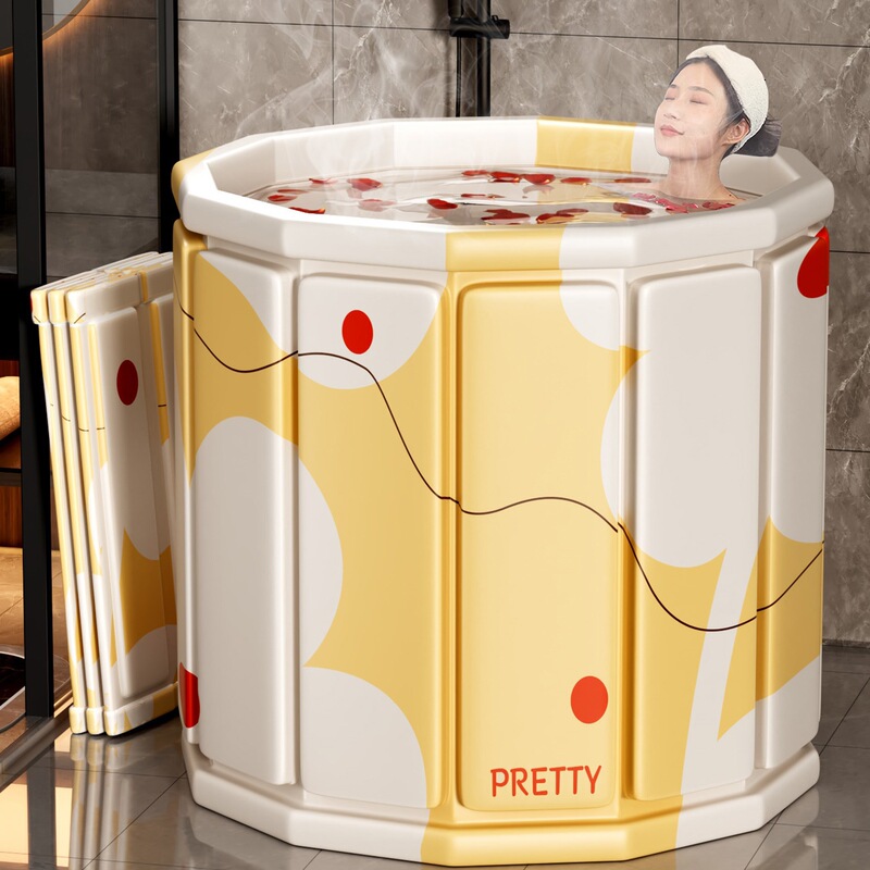 Japanese Folding Bath Tub for Adults, Household Bath Tub for Children and Adults, Sit-In Soaking Tub Japanese Folding Bath Tub for Adults, Household Bath Tub for Children and Adults, Sit-In Soaking Tub