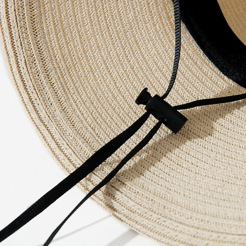 Women's Summer Sun Hat Fishing Cap Sunshade Hat All-match Anti-UV Simple and Fashionable Straw Hat for Spring and Autumn
