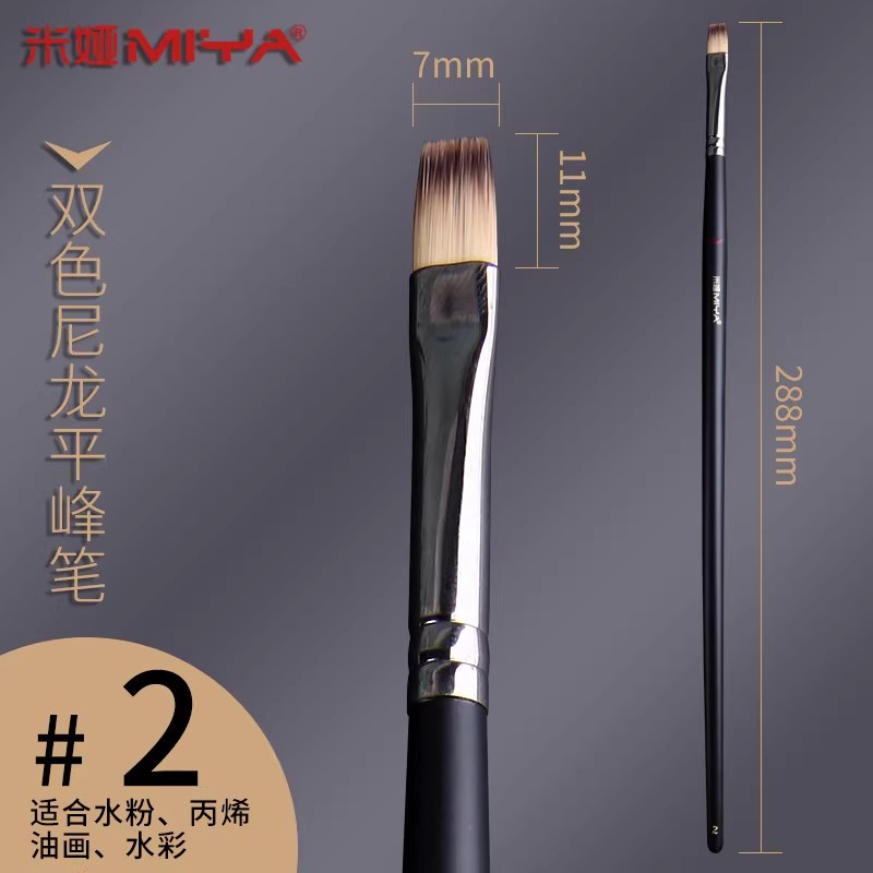 b 블랙 나이트-2색 나일론 플랫 피크 2#