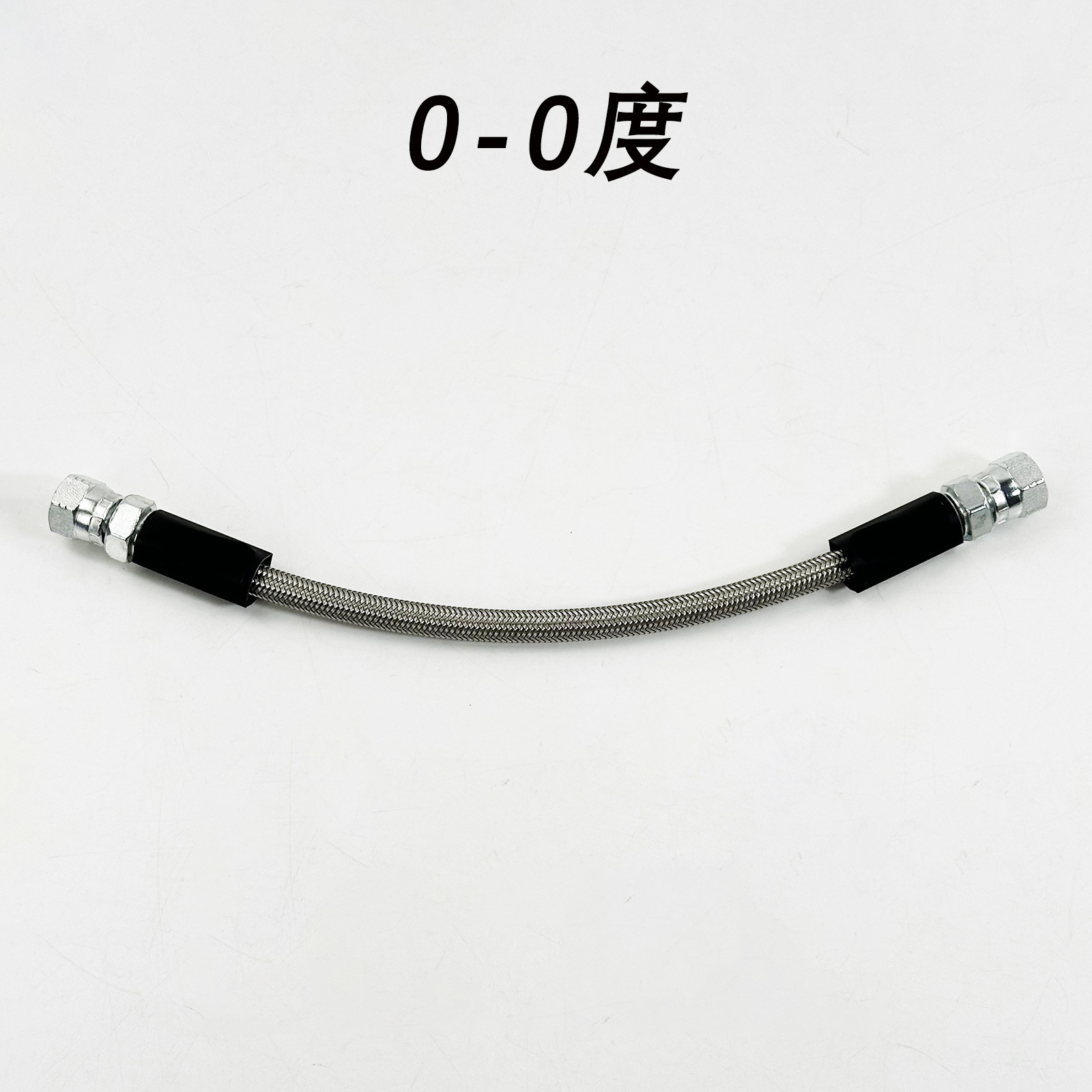 无 Engine Oil Line 30–500cm AN4 PTFE Silver Stainless Steel Braided (Tubing) - silver-0-0-30cm