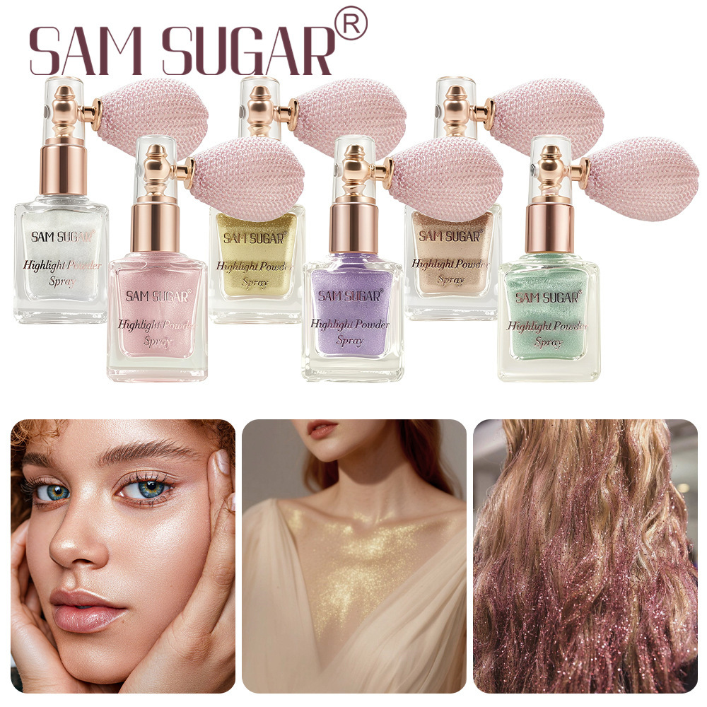Glitzerndes Highlighter Puder Spray Für Gesicht Und Körper_voghion.com