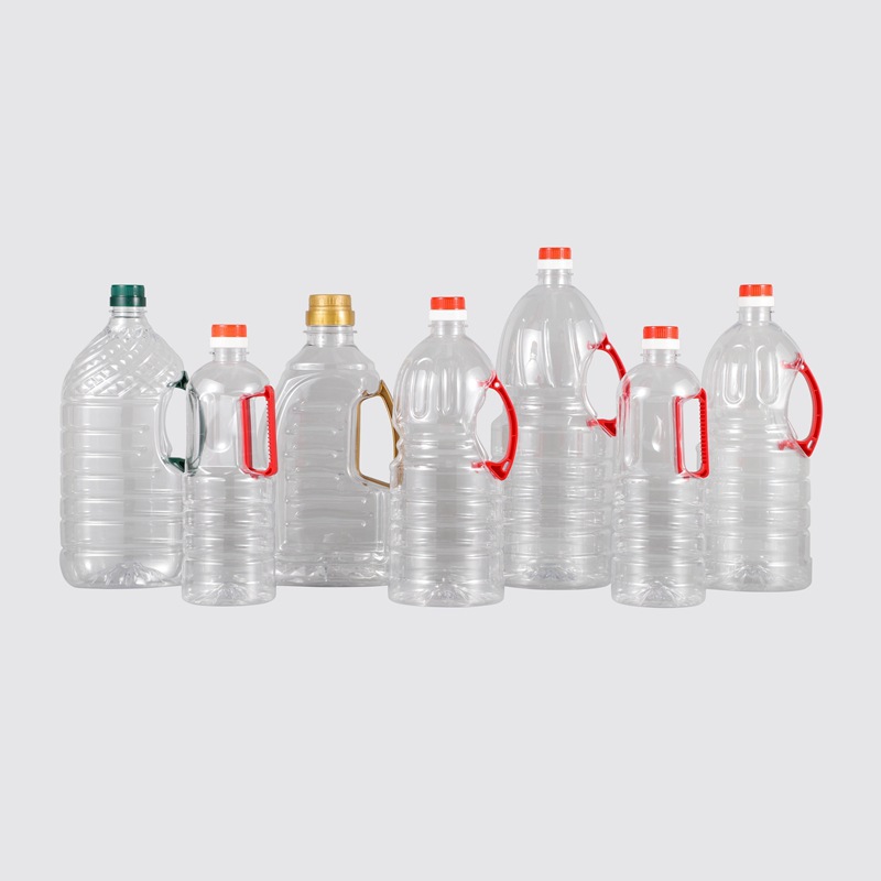 厂家批发850ml~2.5L升透明PET塑料包装手提瓶子食用花生油调料瓶