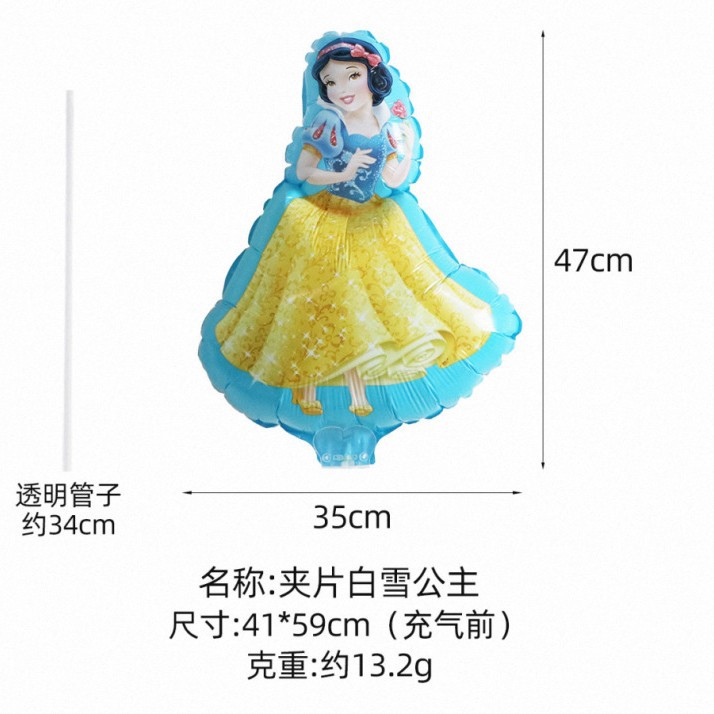 Balón de clip de película de aluminio de mano palo de dibujos animados balón estand de balón mercado nocturno venta de balón luminoso estand de balón al por mayor