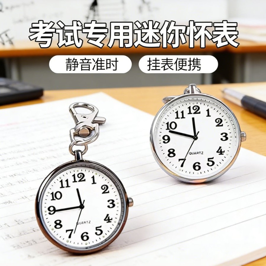 Special Watch for Top Students, Portable Small Watch for Civil Service Exams, High School Entrance Exams, College Entrance Exams, Public Exams, Analog Timekeeping Quartz Watch