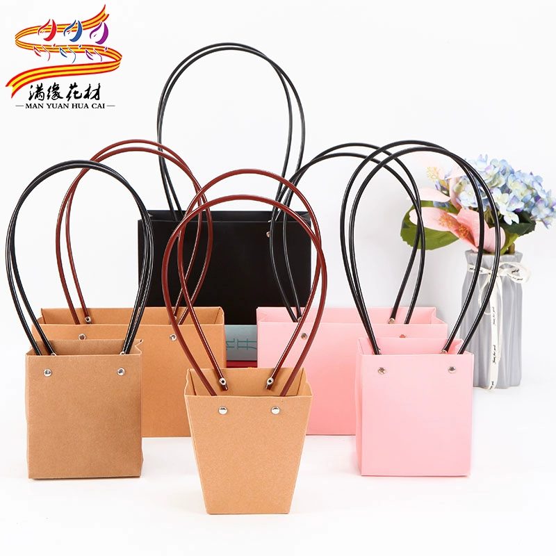 Водонепроницаемая крафт-бумага цветочная сумка для сумок День Святого Валентина букет подарочная коробка упаковочный материал цветочный магазин коробка