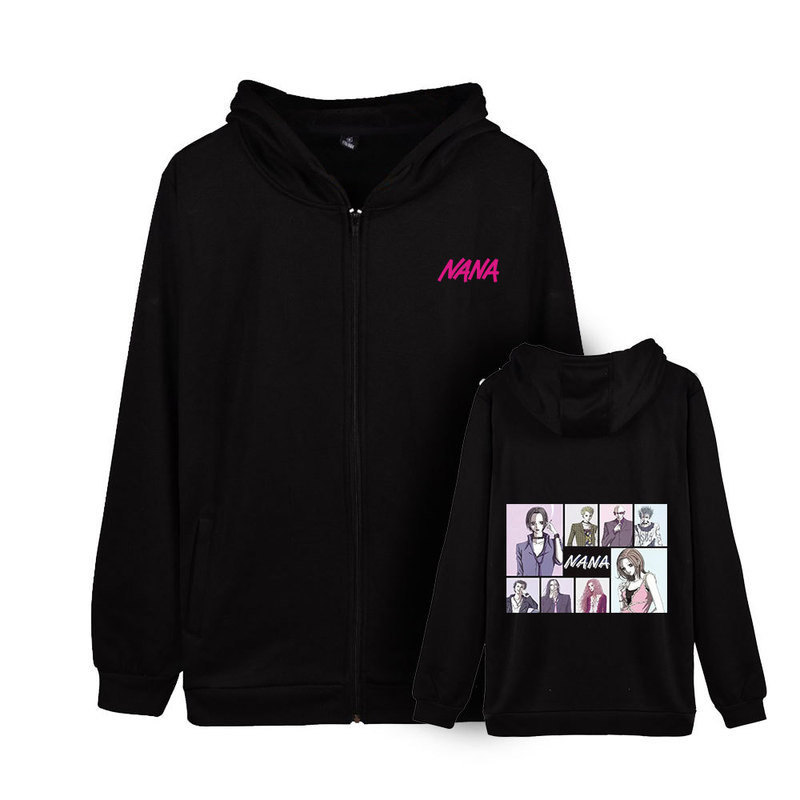 Cross-border Hot Comics Another NANA Peripheral Zipper Sweater Women's Autumn and Winter Cardigan Sports Jacket