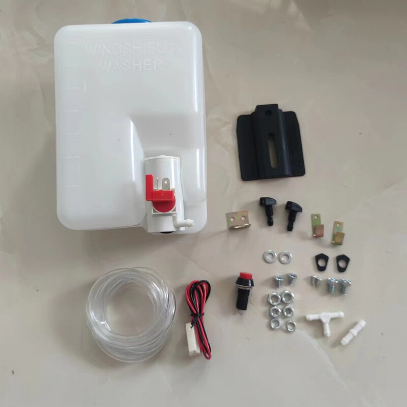Car universal windshield watering can washing pot cleaning pot water spray motor suit 12v cleaning bottle modification