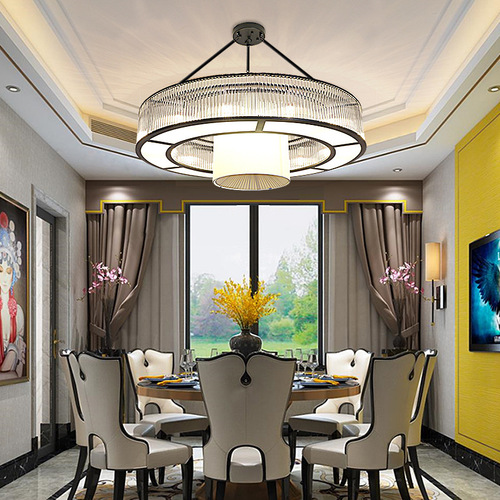 New Chinese-style chandeliers for dining rooms, circular crystal designs—perfect for villa clubs, restaurants, private banquet halls, hotel lobbies, and grand banquet venues.
