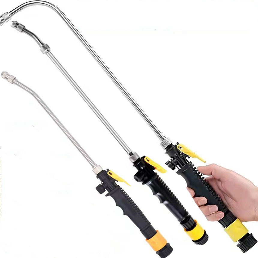 现货不锈钢长杆水枪 一体空调家电水枪 园林灌溉花洒 加长水枪