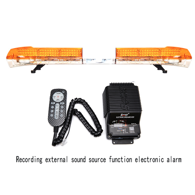 LED warning light long row strobe light 1.7m strobe light 6000B + speaker + recording alarm 220R39