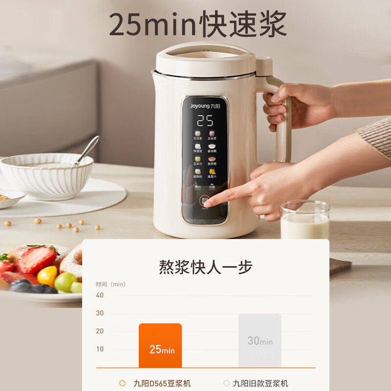 Joyoung 豆乳マシン ウォールブレーカー 1.2L 予約時間付き インテリジェント温度制御 ジューサー クッキングマシン DJ12P-D565|undefined
