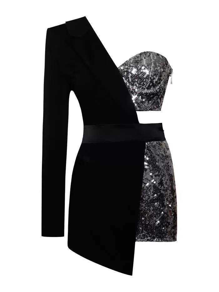 Quality black fitted long-sleeve, overall, Amazon, tight