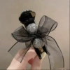 With bow, black
