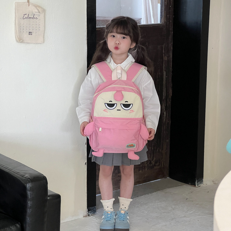 Mochila escolar de gran capacidad, dibujos animados extraños, mochila encantadora para niños y niñas, alta cara, mochila para niños.
