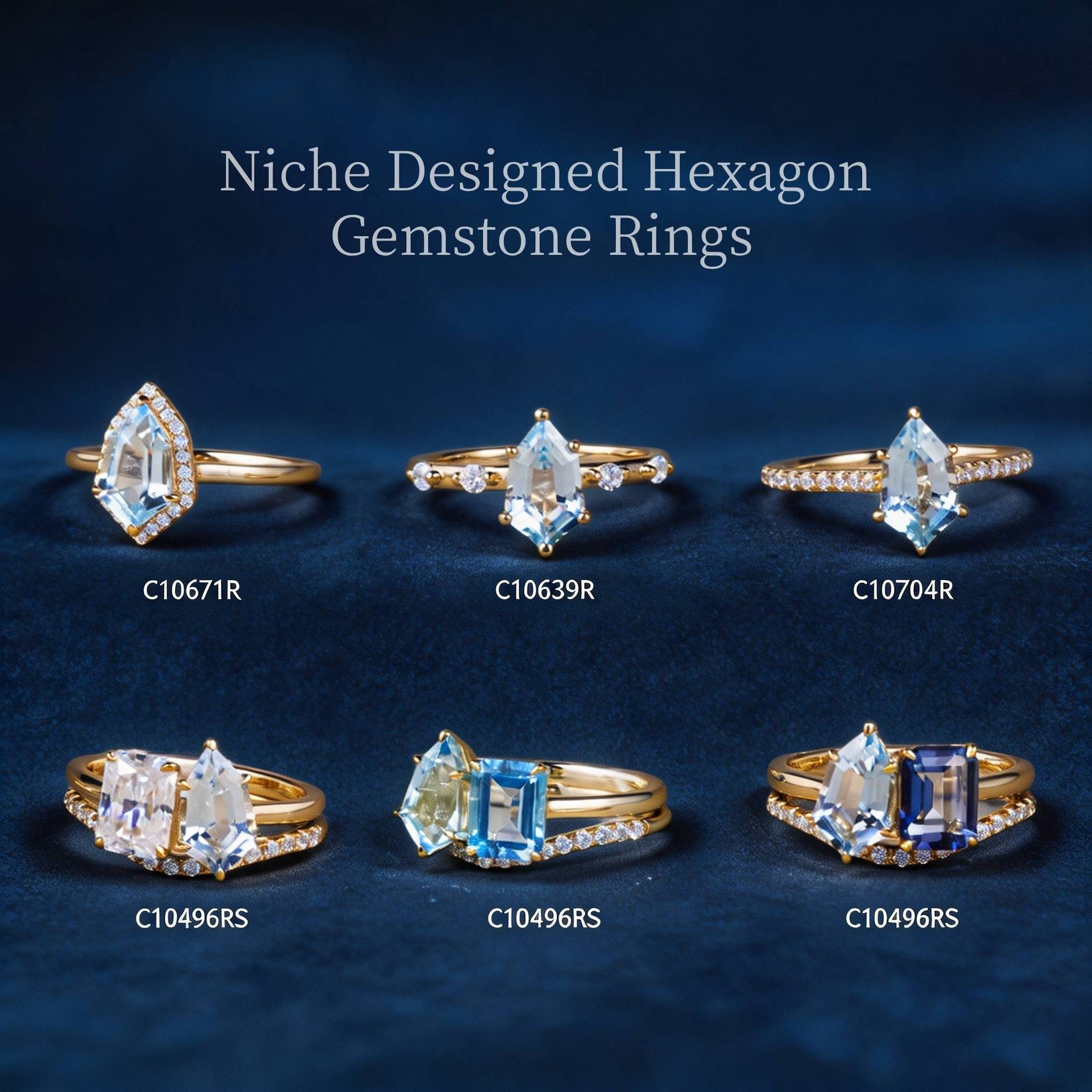 Cross-border natural topaz ring, s925 sterling silver gold-plated, niche design, unique colored gemstone stackable ring, new model