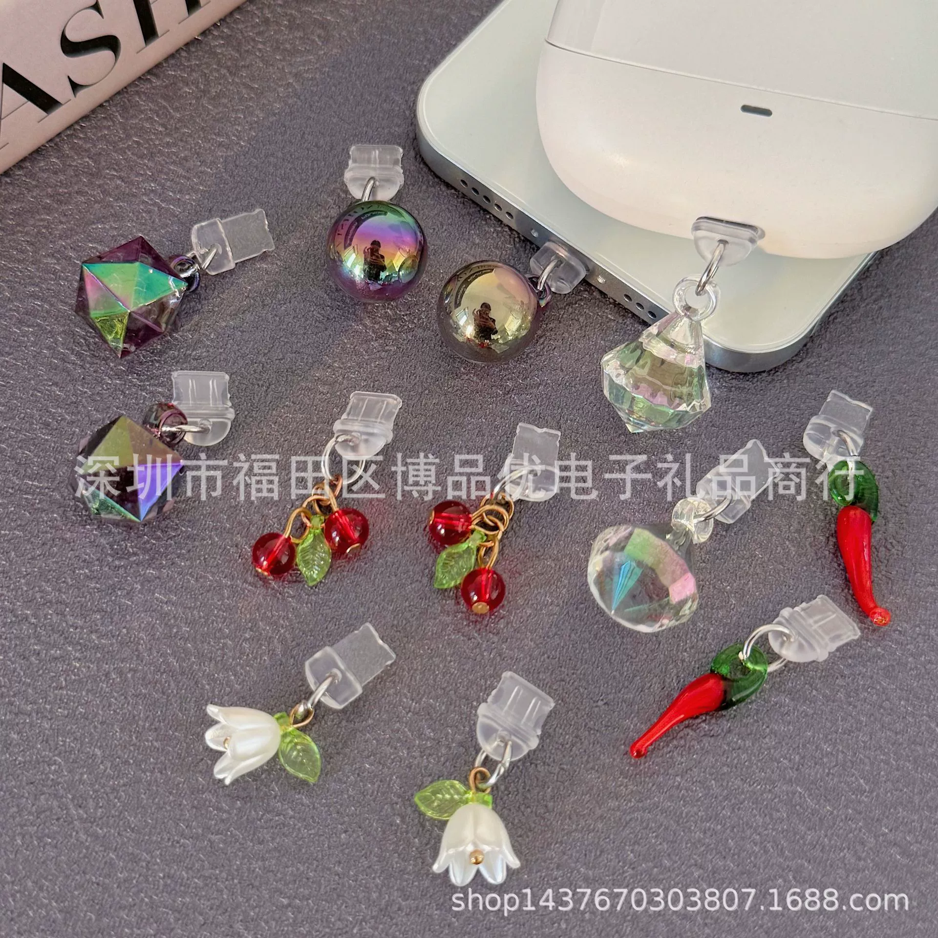 Интерфейс Type-C Хрустальный стеклянный блок пылезащитная пробка подходит для Apple ViVo S20/S19 Huawei пылезащитная пробка