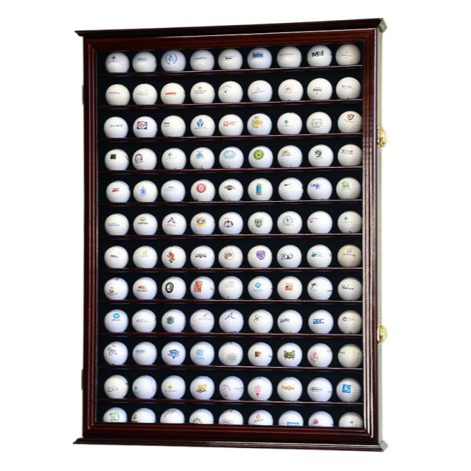 Cross-Border Wooden Ball Display Frame for Golf Enthusiasts, Wall-Mounted, High-Transparency, Lockable, Openable Photo Frame Cross-Border Wooden Ball Display Frame for Golf Enthusiasts, Wall-Mounted, High-Transparency, Lockable, Openable Photo Frame