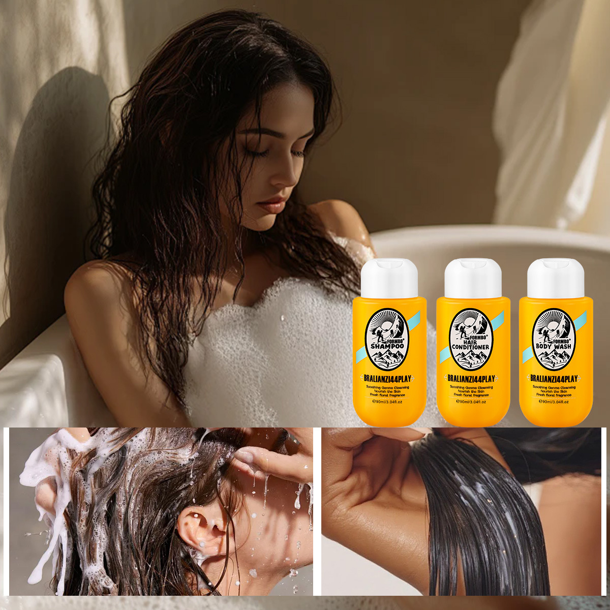 Transfronterizo ORMBO Brasil perfume lavado cubierta de ducha hidratante 90ML fábrica comercio al por mayor image 3