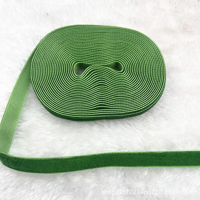 Fabricantes al por mayor 1CM hechos a mano embalaje de regalos de cinta de lana unilateral cinta de cebolla cinta de terciopelo decoración DIY