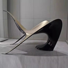 创意玻璃钢休闲椅子内样板房设计异形椅简约座椅躺椅懒人沙发家具